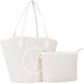 Valentino Covent Shopper Naturale/Bianco