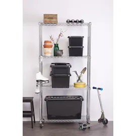 PLAST TEAM Vertriebs GmbH ProBox Recycle Aufbewahrungsbox 32,0 l 1-tlg. schwarz