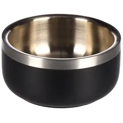 Futternapf Lora Rund Schwarz & Silber