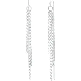 Elli Ohrhänger Durchzieher Ketten Style Elegant Silber 925 onesize