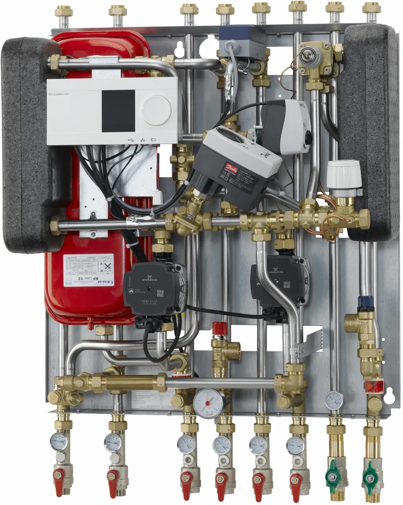Danfoss Hausstation Akva Lux II VX H2WP H1W1, HE:20kW, PWH:35kW, 2xSTW, A260