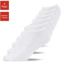 SNOCKS Sneakersocken 6-Paar Weiß 39-42