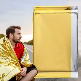 Leina-Werke KFZ-Rettungsdecke 160 x 210 cm silber/gold