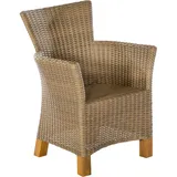 Merxx Toskana Gartensessel 66 x 65 x 89 cm natur 2 St.