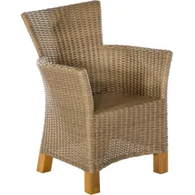 Merxx Toskana Gartensessel 66 x 65 x 89 cm natur 2 St.