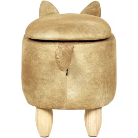 Beliani Hocker orange Fuchsform Fox