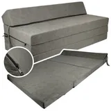 Gästematratze Grau Klappmatratze 200x120x10 Cm Campingmatratze