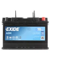 EXIDE Start-Stop 12V 70Ah 760A AGM Starterbatterie L:278mm B:175mm H:190mm B13