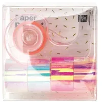 Rico Design Mini Mirror Tape Set, Weiss/Pink