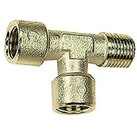 Riegler T-Stück, innen/innen/außen, G/R 1/2, SW 21, Messing vernickelt