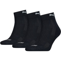 Puma Unisex Quarter-Socken, 3er Pack - Cushioned Quarter Socken navy 35-38