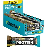 ISOSTAR – High Protein 30 Coconut Riegel – Sport-Proteinriegel mit Kohlenhydraten – Energie & Regeneration – Snack für Fitness, Cross-Training & Krafttraining – 16 Riegel (16 x 55 g)