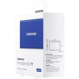 Samsung Portable SSD T7 500 GB USB 3.2 blau