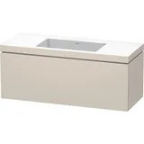 Duravit Waschtischunterschrank c-bonded L-Cube 120x48cm, o HL, Tau matt, 1 Ausz., wandhängend