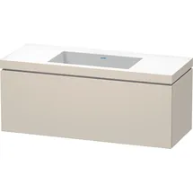 Duravit Waschtischunterschrank c-bonded L-Cube 120x48cm, o HL, Tau matt, 1 Ausz., wandhängend