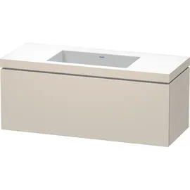Duravit Waschtischunterschrank c-bonded L-Cube 120x48cm, o HL, Tau matt, 1 Ausz., wandhängend