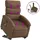 vidaXL Massagesessel mit Aufstehhilfe Stoff 92 x 99,5 x 92 cm Braun
