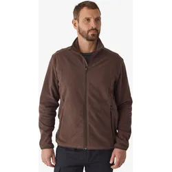 Fleecejacke 100 braun ebenholzbraun S