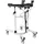 FabaCare Premium Gehhilfe Aluminium Gehtrainer Bison höhenverstellbar bis 150 kg weiß