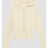 s.Oliver Sweatjacke aus Rippware mit Wellensaum und Zwei-Wege-Reißverschluss - 170/176