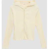 s.Oliver Sweatjacke aus Rippware mit Wellensaum und Zwei-Wege-Reißverschluss - 170/176