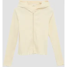 s.Oliver Sweatjacke aus Rippware mit Wellensaum und Zwei-Wege-Reißverschluss - 170/176