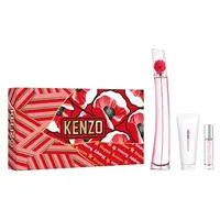 Kenzo Flower by Kenzo Poppy Bouquet Eau de Parfum 100 ml + Body Lotion 75 ml + Eau de Parfum 10 ml Geschenkset