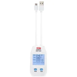 UNI-T, UT658DUAL, USB Tester, mit Kabel, USB-A + USB-C