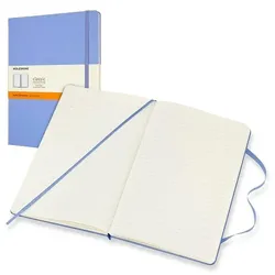 MOLESKINE Notizbuch Classic Collection fester Einband liniert 192 Seiten hortensienblau