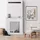 Mobili Rebecca Rebecca Mobili Rahmen Dekoration Kamin Holz 98 x 93 x 23 cm Weiß