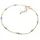 Elli Fußschmuck Damen Fußkettchen Strand Meer Kugel Blau in 925 Sterling Silber vergoldet