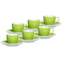 Ritzenhoff & Breker Doppio Espressotasse 0,08 l Grün 6 St.