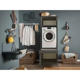 laundreezy Waschmaschinenschrank mit Schrankaufsatz 67,5 x 200 x 67,5 cm Anthrazit