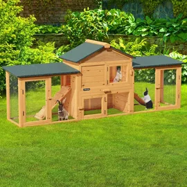 Cadoca® Hasenstall 204 x 45 x 84 cm