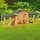 Cadoca® Hasenstall 204 x 45 x 84 cm