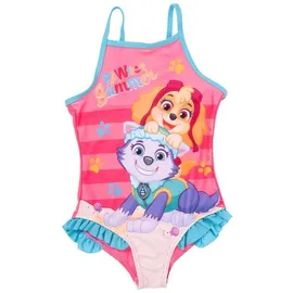 UNITED LABELS Paw Patrol Badeanzug mit Rüschen - Skye & Everest Schwimmanzug in Mehrfarbig | 98-104