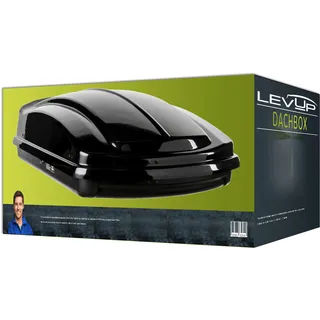 LEVUP Space 330 in schwarz, glänzend - Dachbox - NEU