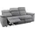 Home Affaire 3-Sitzer HOME AFFAIRE "Pareli 229cm, manuelle u. elektr. Relaxfunktion in 2 Sitzen", grau (anthrazit), B:229cm H:98cm T:142cm, Webstoff (95% Polyester 5%Nylon), Sofas, USB, KT-Verstellung, LED Beleuchtung, in Echtleder, Kunstleder, Web
