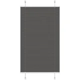 vidaXL Plissee Schwarz 80x150 cm Stoffbreite 79,4 cm Polyester