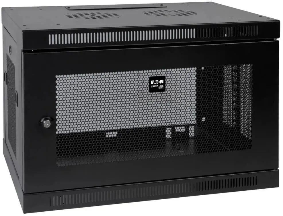 Tripp Lite SRW9U SmartRack 9 HE-Mini-Rackgehäuse mit flachem Profil, tiefenverstellbar, Wandhalterung