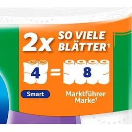 Zewa Toilettenpapier Smart 3-lagig 4 Rollen