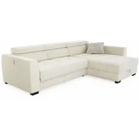 Ecksofa San Marino Stoff Beige Hellbeige