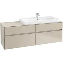 Villeroy & Boch Waschbeckenunterschrank 4 Auszüge 160 x 54,8 x 50 cm Cashmere Grey