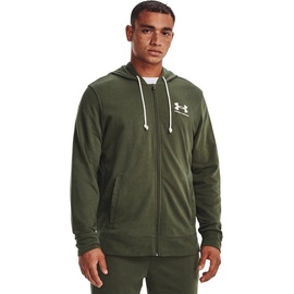 Under Armour Rival Terry Lc Full Zip marine od green onyx white XS