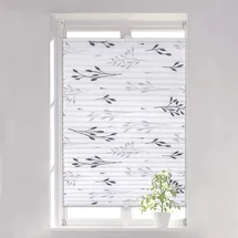 Woltu Plissee Faltrollo Klemmfix 90 x 130 cm grau