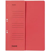 Falken Ösenhefter 80003841 DIN A4 halber Deckel Behördenheftung rot
