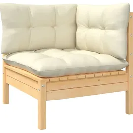 vidaXL Garten-Lounge-Set 9-tlg. creme Kiefer