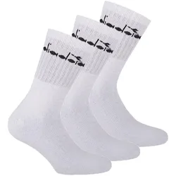 Diadora Unisex Tennissocken - 3er Pack, Logo Weiß 35-38