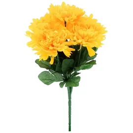 Spetebo Chrysanthemen Strauß künstlich 2er Set - Deko Blumenstrauß mit 7 Stielen - Strauß Kunst Päonie Dekorpflanze Kunstblumen Blumen