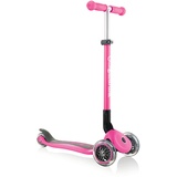 Globber Primo Foldable – Tretroller Kinder, 120/80 mm, ABEC 5, 3-rädrig, höhenverstellbar, neon pink